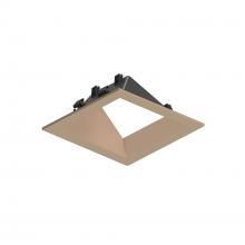 Nora NAPF-3SWWWD - 3" Apollo Square Flanged Wall Wash Trim, Wheat Diffused Finish