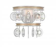 Varaluz 296W01SICM - Charmed 1-Lt Wall Sconce - Silver/Champagne Mist