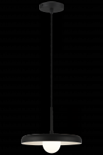 Matteo Lighting C34411MBOP - Creston Matte Black Pendant