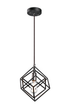 Matteo Lighting C54621RB - Geometry Series Rusty Black Pendant