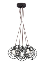 Matteo Lighting C54636RB - Geometry Series Rusty Black Pendant