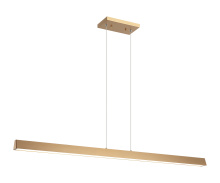 Matteo Lighting C64945AG - Isosceles Aged Gold Brass Chandelier