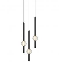 Matteo Lighting C68903MB - Windchimer Matte Black Pendant