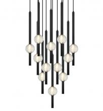 Matteo Lighting C68912MB - Windchimer Matte Black Pendant