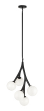 Matteo Lighting C81505BKOP - Rami Black Chandelier