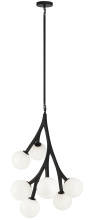 Matteo Lighting C81507BKOP - Rami Black Chandelier