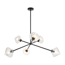 Matteo Lighting C81746BKCL - Novo Black Pendant