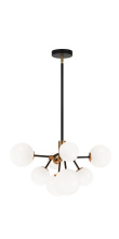 Matteo Lighting C83008AGOP - Novu Aged Gold Brass Chandelier