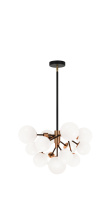 Matteo Lighting C83013AGOP - Novu Aged Gold Brass Chandelier