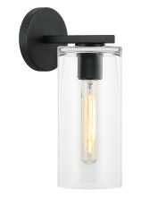 Matteo Lighting W32501MB - Lincoln Matte Black Wall Sconce