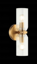 Matteo Lighting W34012AG - Westlock Aged Gold Brass Wall Sconce