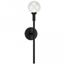 Matteo Lighting W64801BKCL - Candlestix Black Wall Sconce