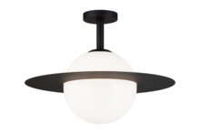 Matteo Lighting X60411BKOP - Saturn Black Flush Mounts