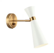 Matteo Lighting S09611AGWH - Blaze White Wall Sconce