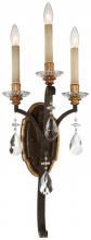 Minka Metropolitan N6453-652 - CHATEAU NOBLES - 3 LIGHT WALL SCONCE